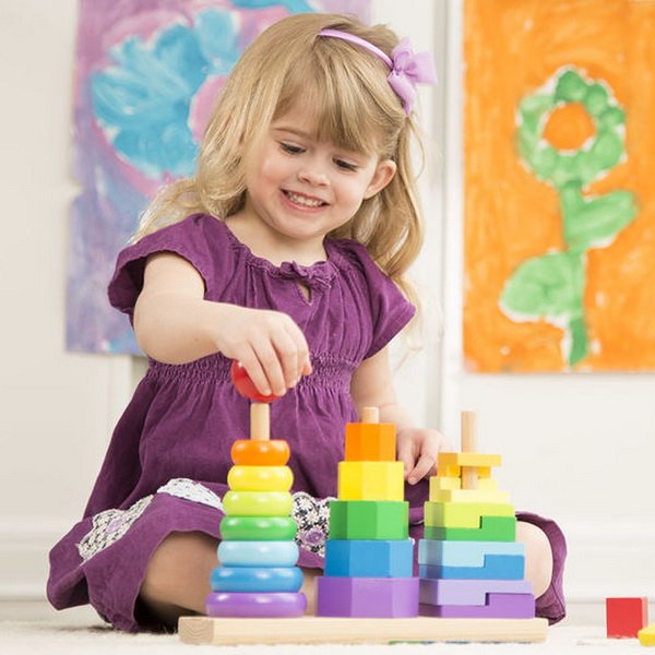 Melissa & Doug - Drevená skladačka geometrické tvary