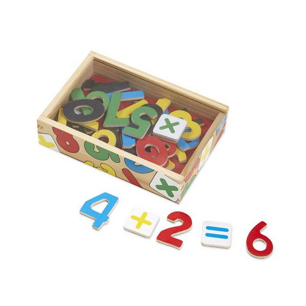 Melissa & Doug - Drevené magnetické Číslice, 37 ks