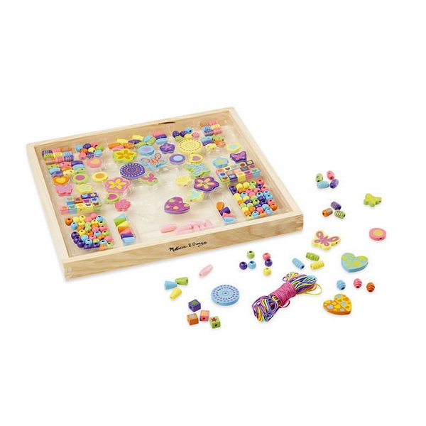Melissa & Doug - Drevené korálky 220+