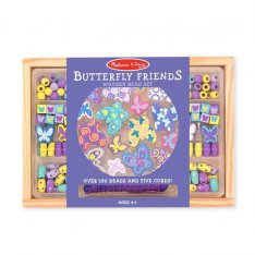 Melissa & Doug - Drevené korálky - Motýlikovia 120+