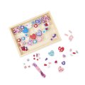 Melissa & Doug - Drevené korálky - Srdce 120+