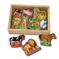 Melissa & Doug - Drevené magnetické Zvieratká, 20 ks