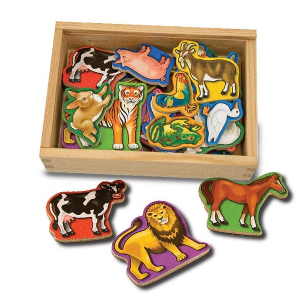 Melissa & Doug - Drevené magnetické Zvieratká, 20 ks