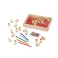 Melissa & Doug - Drevené pečiatky, 26 ks