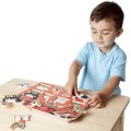 Melissa & Doug - Drevené puzzle so zvukmi - Zvieratká na farme