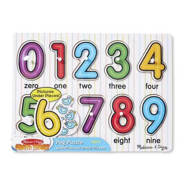 Melissa & Doug - Drevené puzzle - Číslice