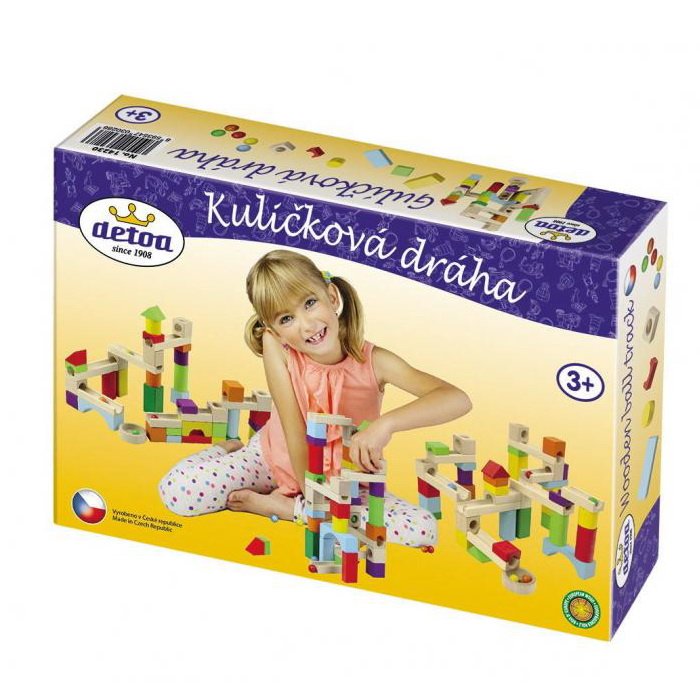 Detoa Guličková dráha, 58 dielov