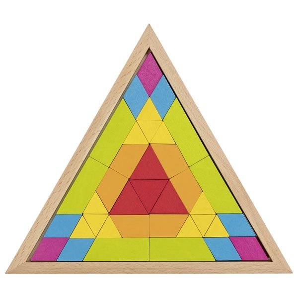 Goki Puzzle na doske Trojuholník, 37 dielikov