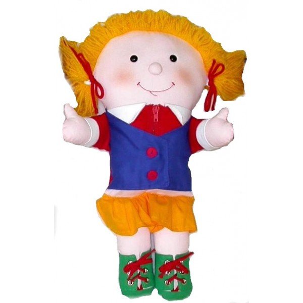 Didaktické manipulačné dievča Klára, 45 cm