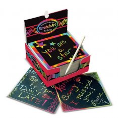 Melissa & Doug - Vyškrabávacie obrázky v bločku, 125ks