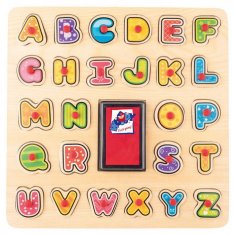 Školské pečiatkové puzzle Abeceda, 26 ks