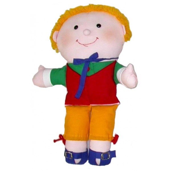 Didaktický manipulačný chlapec Patrik, 45 cm