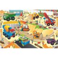 Veľké podlahové puzzle Stavenisko, 60x90 cm