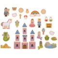 Bigjigs Toys Drevené rozprávkové magnetky, 35 ks