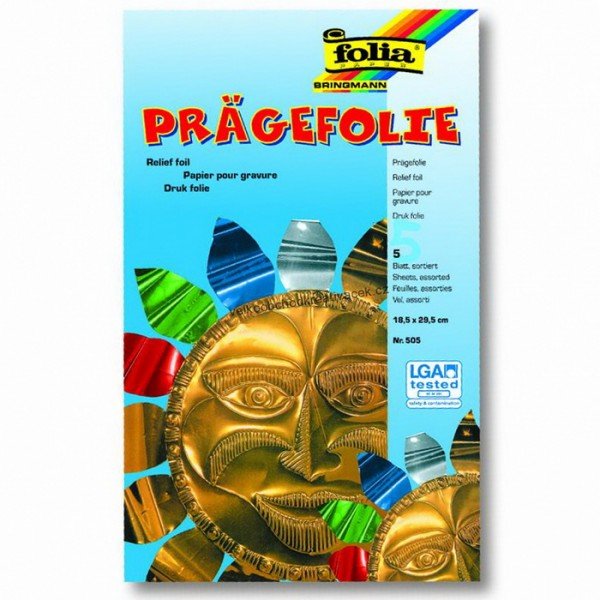 Folia Bringmann Razbová fólia farebná, 5 ks