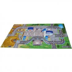 Majorette hrací koberec Stavba a letisko, 96 x 51 cm