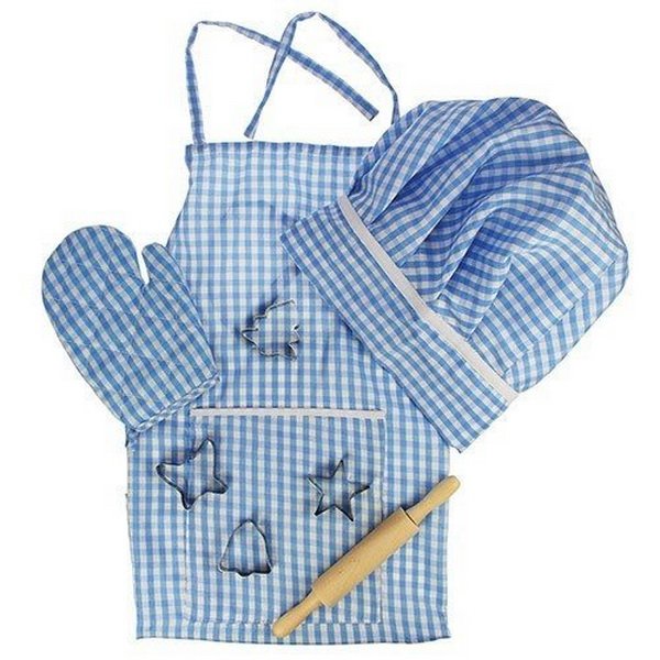 Bigjigs Toys Kostým šéfkuchára, modrý