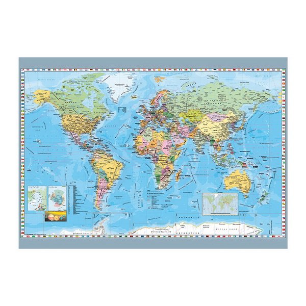 Dino puzzle Politická mapa sveta, 1000 ks