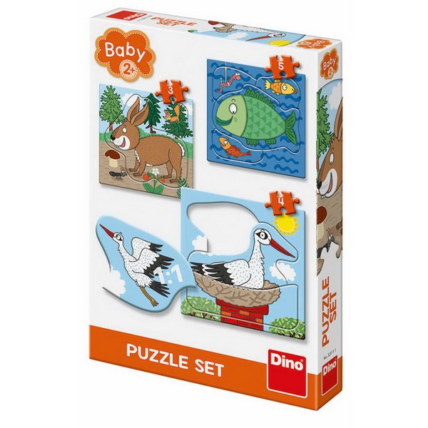 Dino Baby puzzle Kde žijú zvieratká?