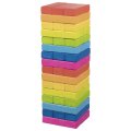 Goki Dúhová drevená veža Jenga, 48 ks
