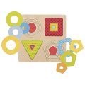 Goki Viacvrstvové puzzle - geometrické tvary, 16 ks