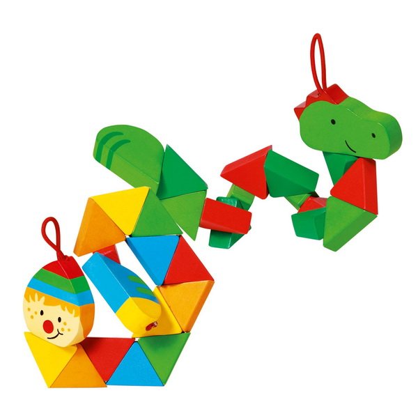 Goki Puzzle skladačka Krokodíl alebo Klaun