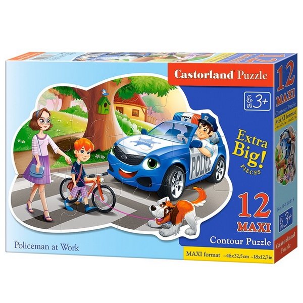 Castorland Puzzle Polícia v akcii, 12 dielikov