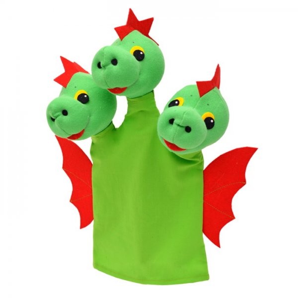 Maňuška klasická Drak trojhlavý, 31 cm