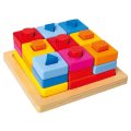 Farebný sorter - vkladacie tvary na doske, 29 ks