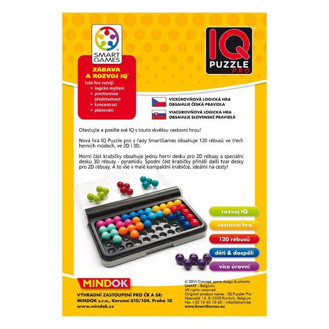 Smart Games IQ Puzzle Pro, 120 rébusov