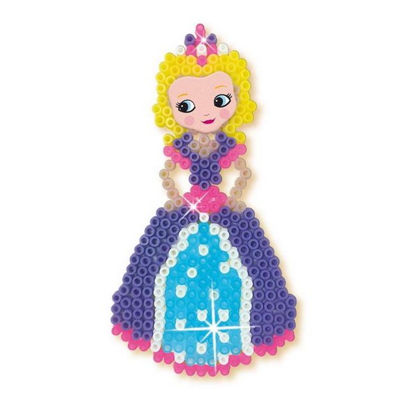 SES Creative Zažehľovacie korálky Jednorožci a Princezné, 2100 ks