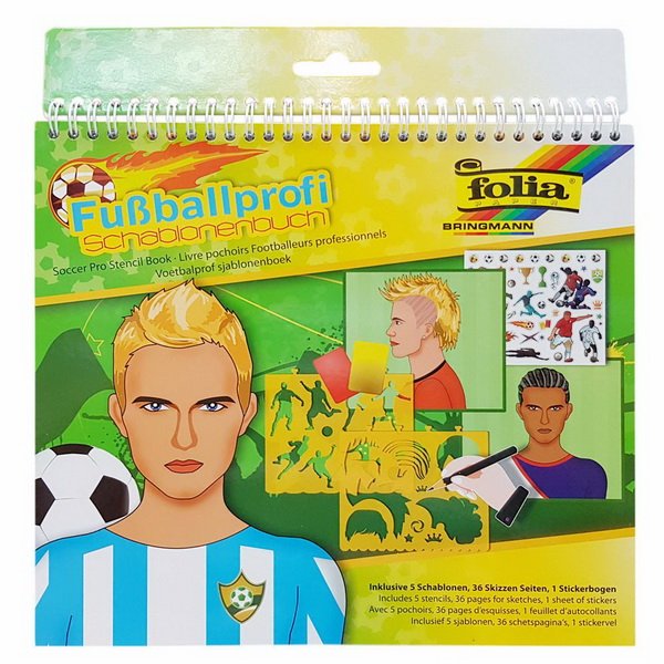 Folia Kniha so šablónami Futbal