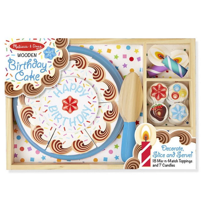 Melissa & Doug Drevená narodeninová torta
