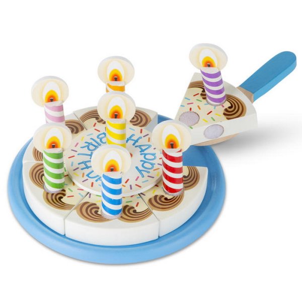 Melissa & Doug Drevená narodeninová torta