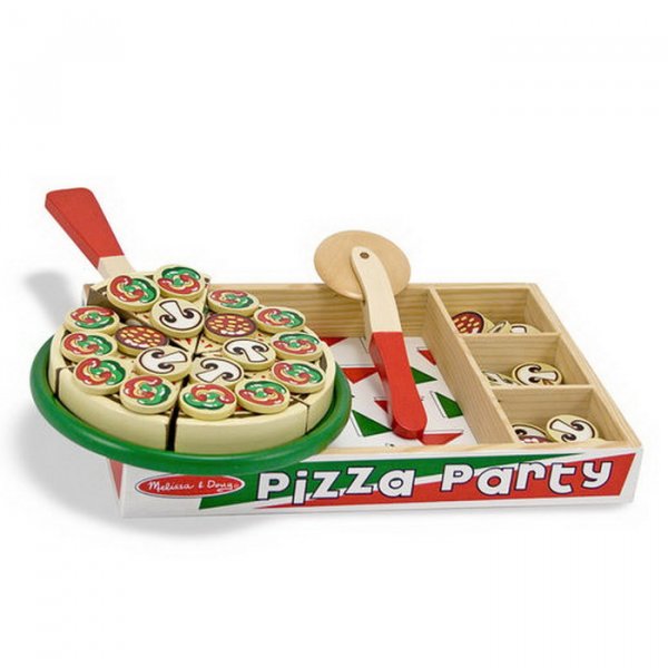 Melissa & Doug Drevená pizza party