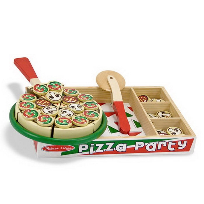 Melissa & Doug Drevená pizza party