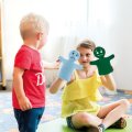 Edukačné maňušky Emócie 6 ks, 25 cm