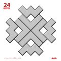 Logická skladačka Pentomino, 60 ks + pracovné karty, 24 ks