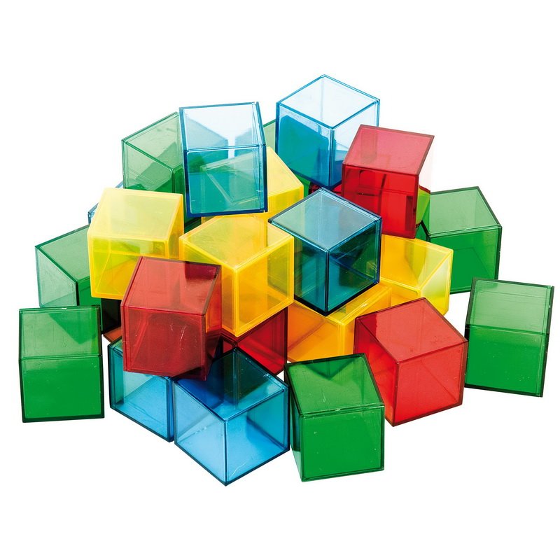 Školská plastová 3D stavebnica Kocky, 36 ks