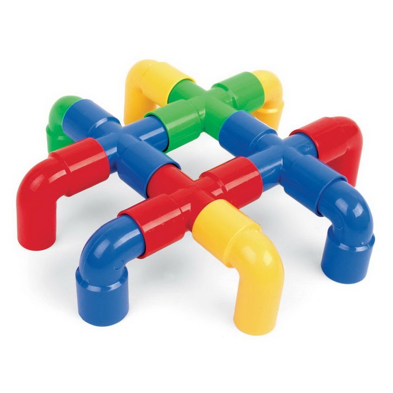 Školská plastová 3D stavebnica Mechanika, 64 ks