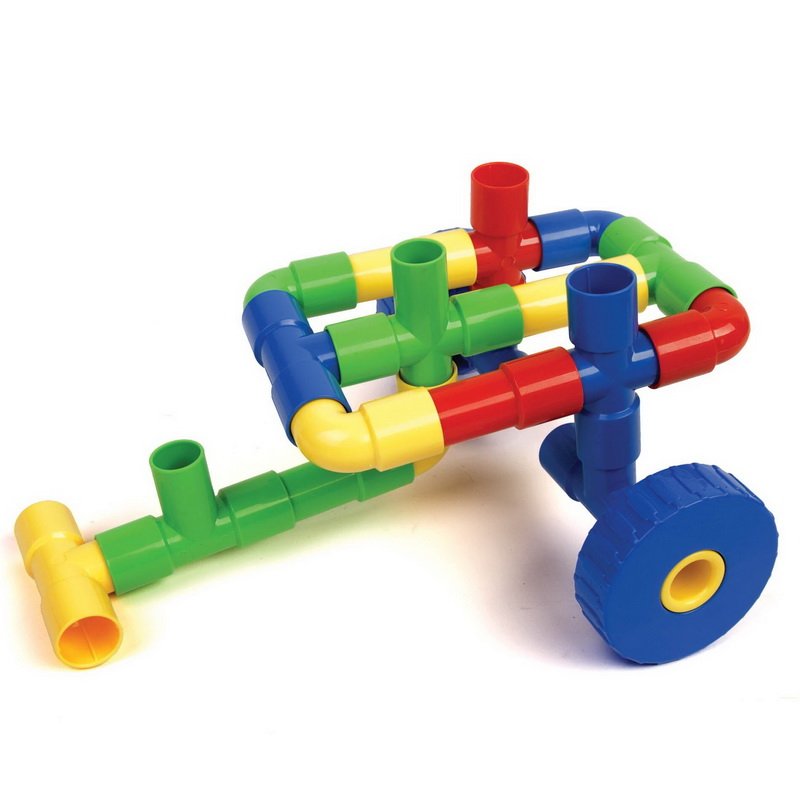 Školská plastová 3D stavebnica Mechanika, 64 ks