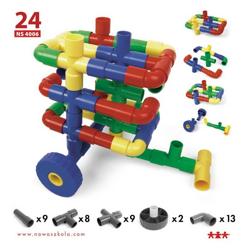 Pracovné karty pre plastovú 3D stavebnicu Mechanika, 24 ks