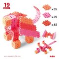 Pracovné karty pre plastovú 3D stavebnicu Mriežky, 24 ks