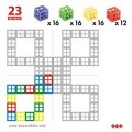 Pracovné karty pre plastovú 3D stavebnicu Okná, 24 ks