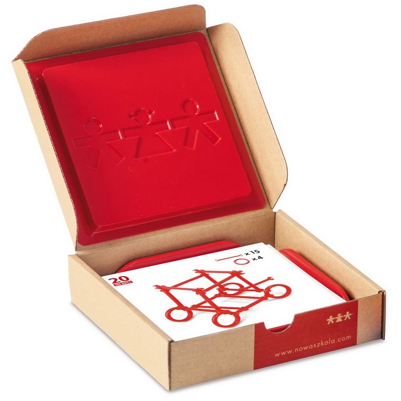 Pracovné karty pre plastovú 3D stavebnicu Paličky, 24 ks