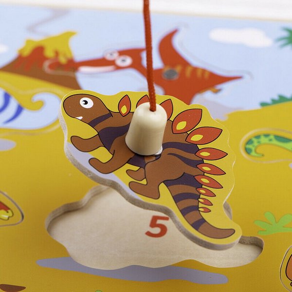 Bigjigs Toys Drevený lov dinosaurov
