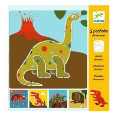 Djeco Šablóny Dinosaury, 5 ks