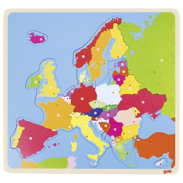 Goki Puzzle Európa, 35 dielikov