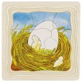 Goki Viacvrstvové puzzle Sliepka, 44 dielikov