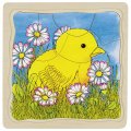 Goki Viacvrstvové puzzle Sliepka, 44 dielikov